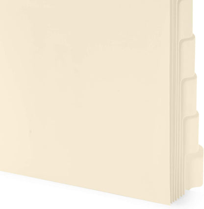 Blue Summit Supplies 3 Ring Binder Dividers with Reinforced Edge, 1/8 Cut Tabs, Letter Size, 3 Hole Punch Section Index Dividers for Binders, Manila, 96 Pack