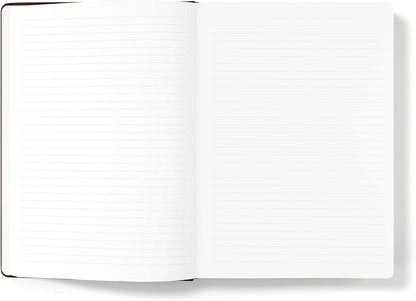 Wykeham's Executive Notebook – 8.5" x 12" – Customization Available (Personalized Black – Lined)