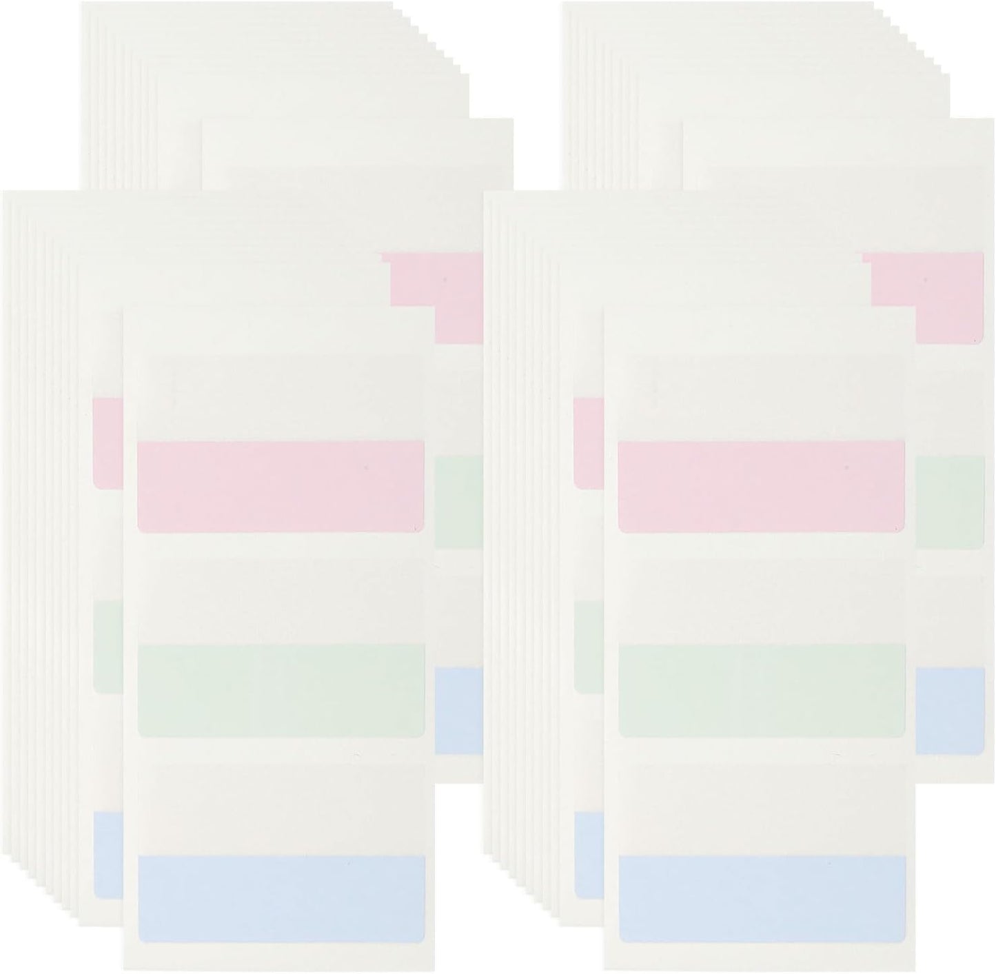 PATIKIL Clear Index Sticky Tabs, 120 Pcs Large Transparent Sticky Notes Bookmarks Planner Stickers Page Tabs for Office Notebooks File Folder Ledger Book, Gradient Green