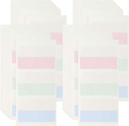 PATIKIL Clear Index Sticky Tabs, 120 Pcs Large Transparent Sticky Notes Bookmarks Planner Stickers Page Tabs for Office Notebooks File Folder Ledger Book, Gradient Green