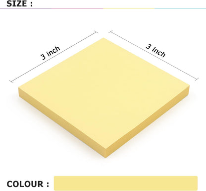 Sticky Notes 3x3 Self-Stick Notes Bright Colors Sticky Notes 8 Pads 80 Sheet/Pad (Blue)