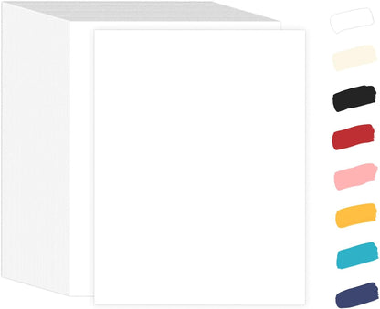 100 Sheets Cream Cardstock 8.5 x 11 Off White Card Stock,Goefun 65lb Ivory Paper Printer Paper for Cards Making, Office Printing, Wedding