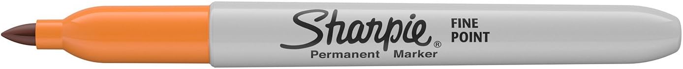 Sharpie Permanent Markers, Fine Point, Black, 12 Count