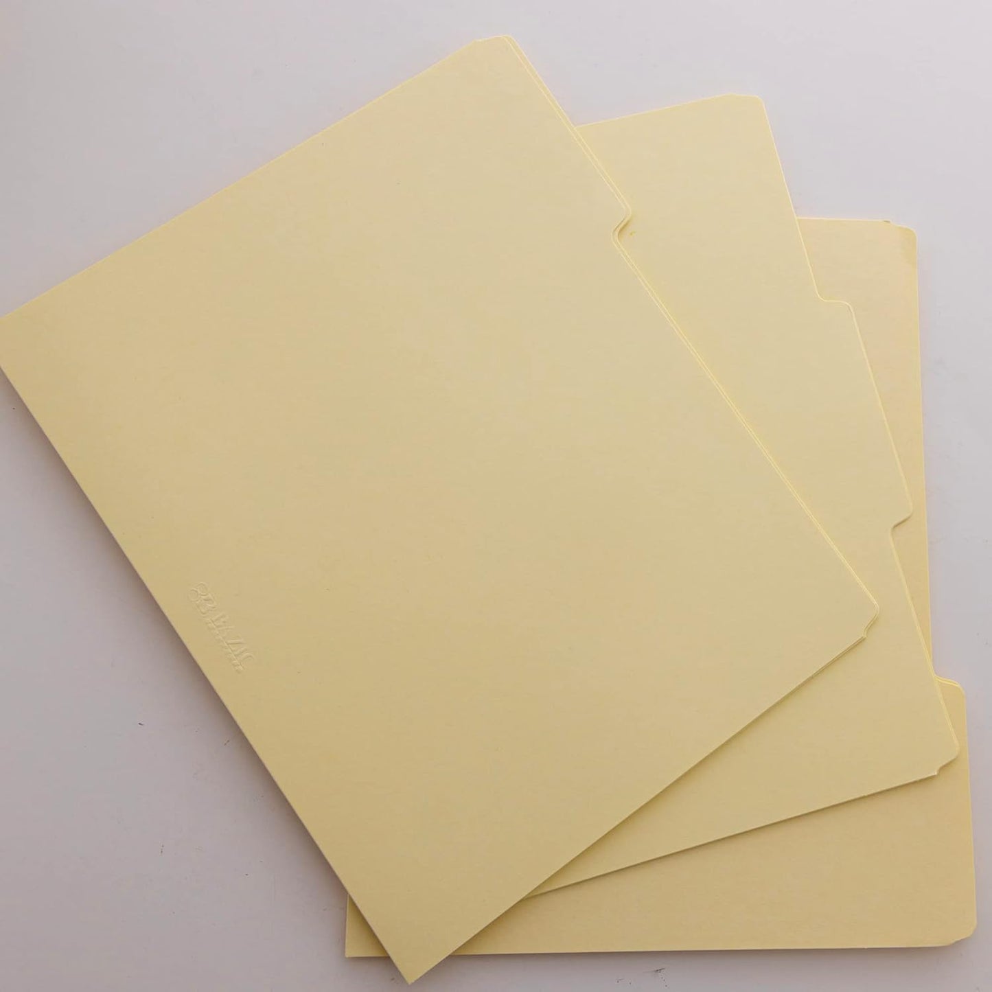 BAZIC Products Manila File Folders, 1/3-Cut Letter Size with Left, Right, and Center Tab Positions, Ideal for Organizing and Filing Documents, 12/Pack, 1-Pack