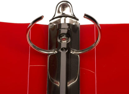JAM PAPER Plastic 0.75 inch Binder - Clear 3 Ring Binder - Sold Individually