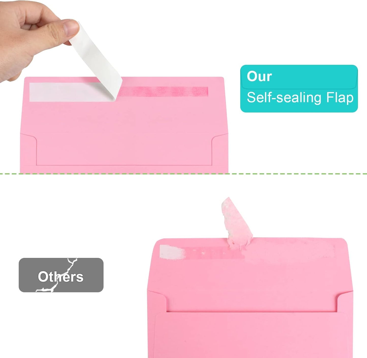 Joyberg 72 Packs #10 Envelopes, Business Envelopes, Envelopes Self Seal, Security Envelopes, Peel and Seal Closure, Size 4-1/8 X 9-1/2 Inches, White, 26LB