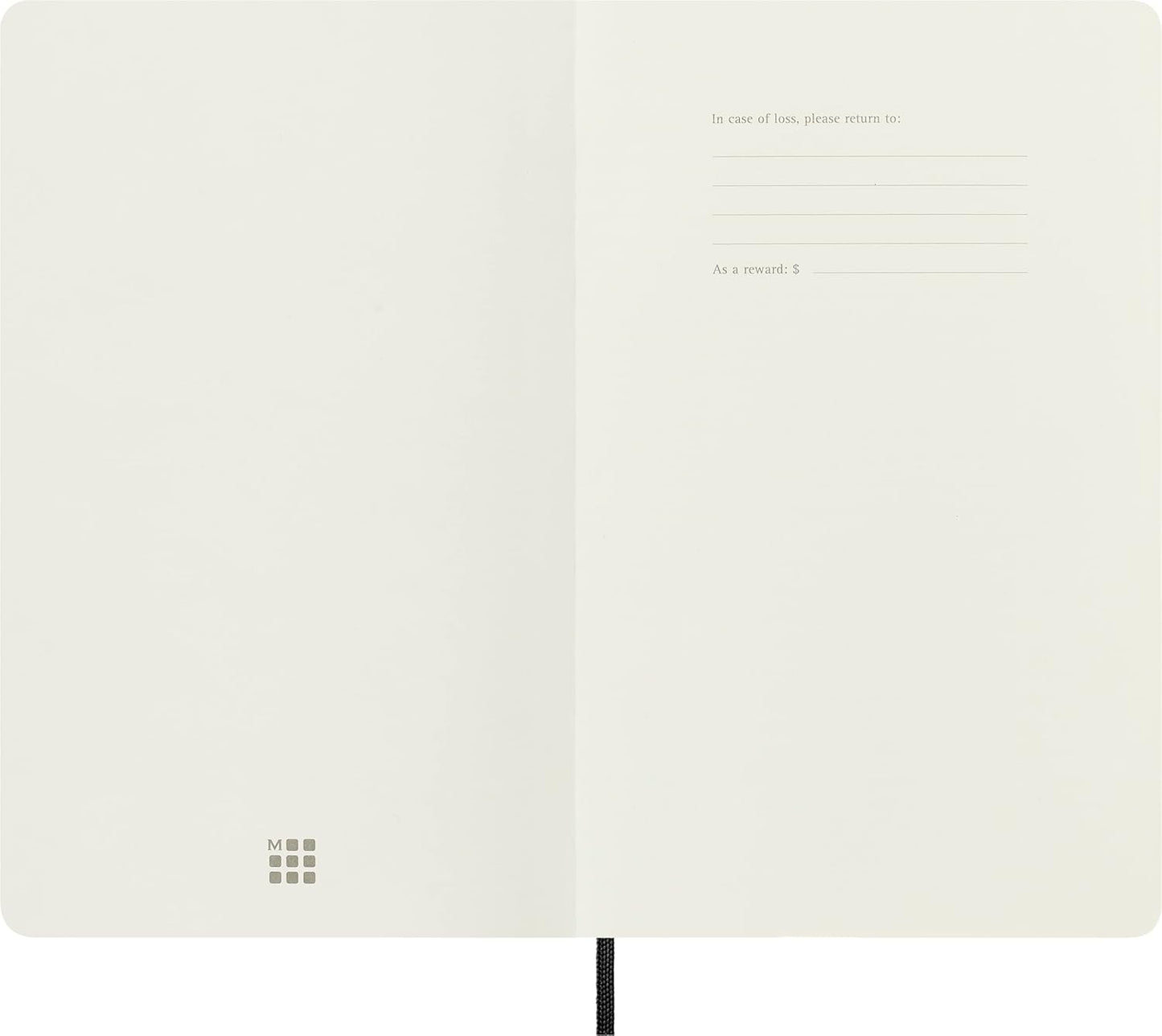 "Moleskine Classic Notebook, Soft Cover, Large (5"" x 825"") Ruled/Lined, Black, 192 pages" (S07162)