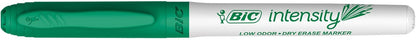 BIC Intensity Green Low Odor Dry Erase Markers, Fine Tip, 12-Count Pack of Erasable Markers With Low-Odor Ink for a Pleasant Writing Experience
