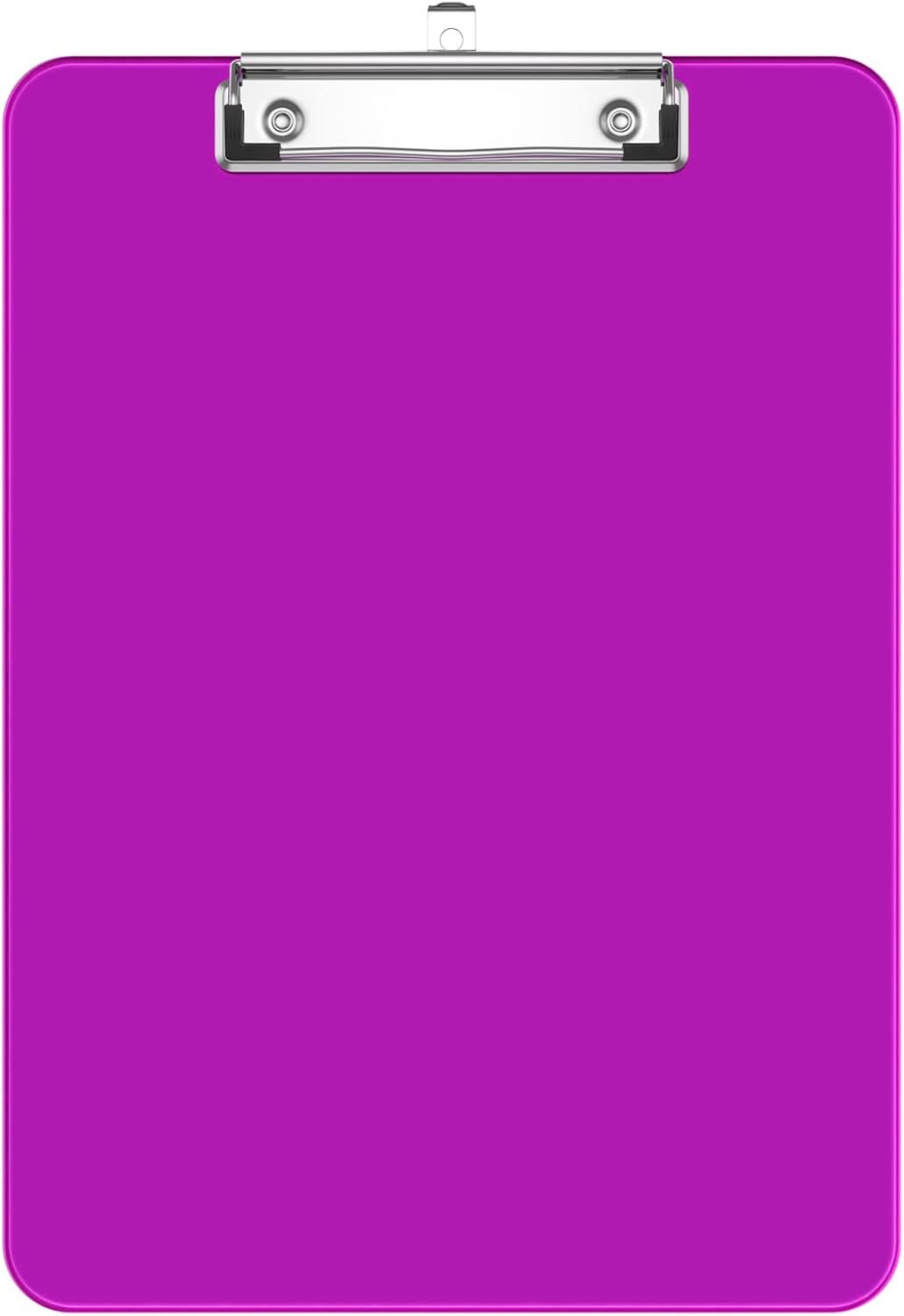 Rimilak Plastic Clipboards with Low Profile Metal Clip, Translucent Board, 12.5 x 9 In Letter Size, Office Supply, Back to School, Pink