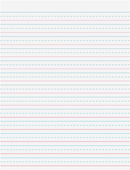 Pacon PAC2482 Multi-Program Ruled Handwriting Paper, 8" x 10.5", 40 Sheets, D'Nealian Grades 2-3 and Zaner-Bloser Grade 2, 0.5" Ruling, 0.25" Dotted Midline, 0.25" Descender Space