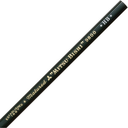 Mitsubishi Pencil Co., Ltd. 9800 pencil dozen (12 pieces) HB K9800HB (japan import)