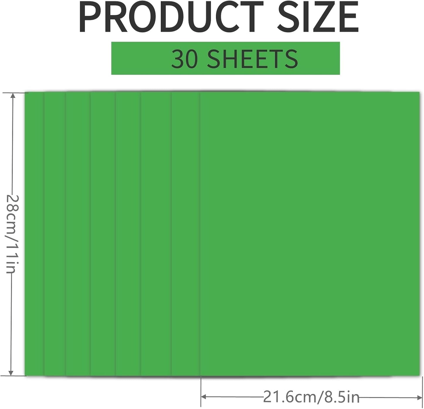 30 Sheets Sage Green Cardstock 8.5'' x 11'', 250gsm/92lb Heavyweight Cover Cardstock Paper, Thick and Smooth Card Stock Perfect for Invitations, Menus, Crafts, DIY Cards, Arts and Crafts