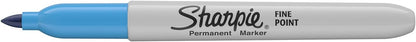 Sharpie Permanent Markers, Fine Point, Black, 12 Count