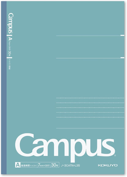 KOKUYO Composition Notebooks, 5 Pack Campus Semi-B5 Comp Book with Dot B 6mm Ruled, 30 Sheets, School Lined Notebook in Shear Stone, Journal Notebook for Women Work Study Note Taking(NO-GS3CWBT-L1X5)