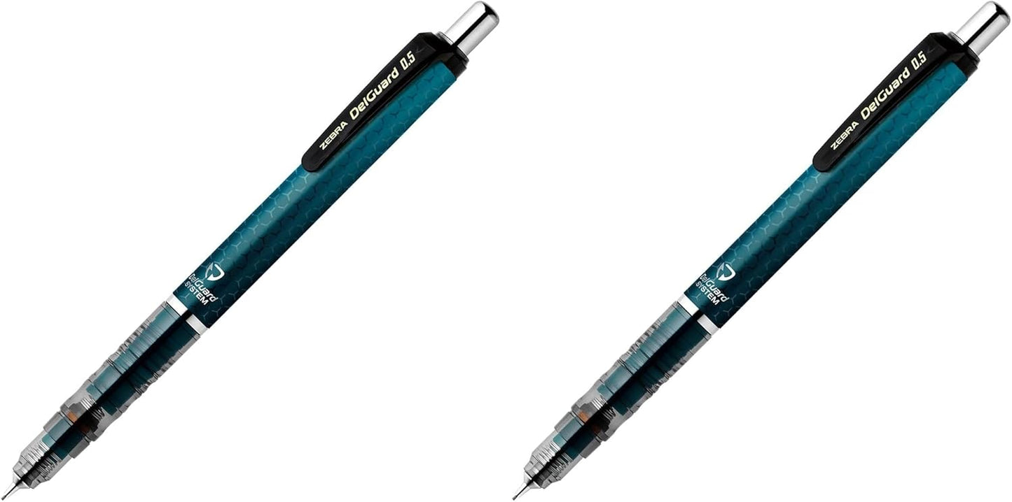 Zebra Mechanical Pencil DelGuard 0.5mm, Honeycomb Green Body (P-MA85-HG)