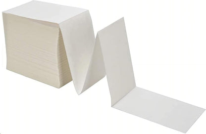 9527 Product Fanfold 4 x 6 Direct Thermal Labels White Perforated Shipping Labels, 500pcs per Stack,1 Stack