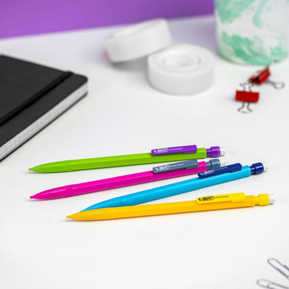 BIC Xtra-Strong Mechanical Pencil, Colorful Barrel, Thick Point (0.9mm), 24-Count, 2 Pack