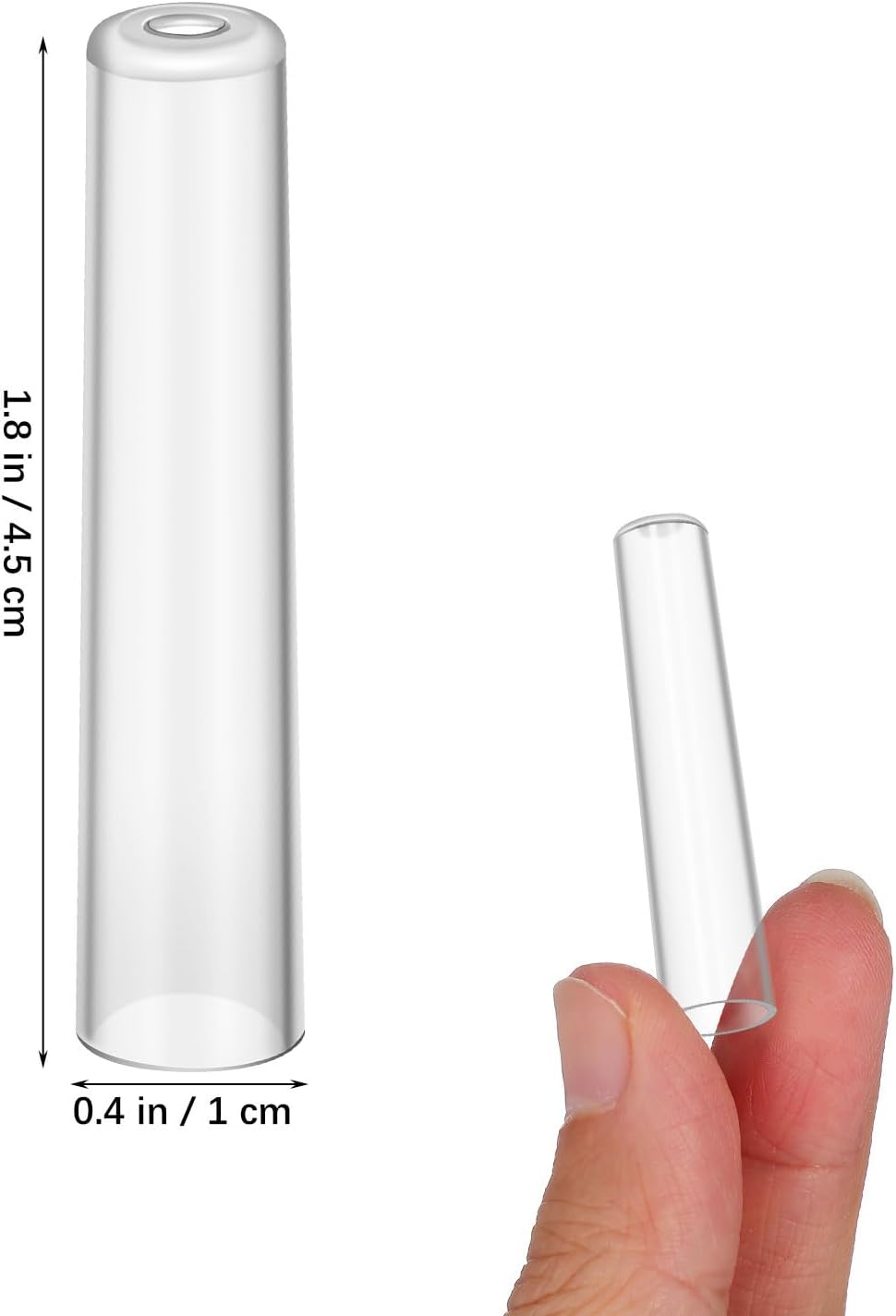 Gatuida 10pcs Plastic Pencil Caps Clear Pencil Tip Protector Cover Wooden Pen Extender Holders For Classroom School Office Student Supplies