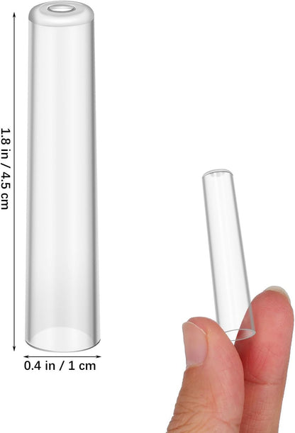 Gatuida 10pcs Plastic Pencil Caps Clear Pencil Tip Protector Cover Wooden Pen Extender Holders For Classroom School Office Student Supplies