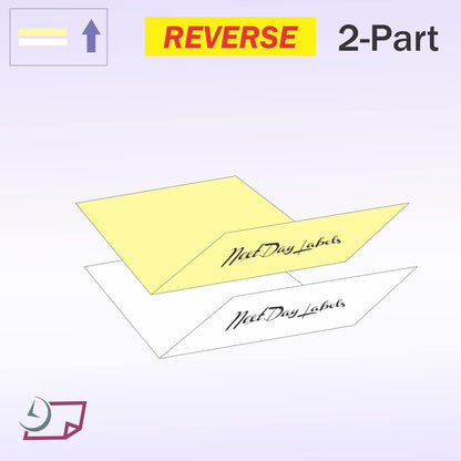 NextDayLabels - Superior Carbon-less NCR, Pre Collated Paper, 500 Sheets Per Pack (8-1/2" x 11" 3 Part Reverse, #5900)