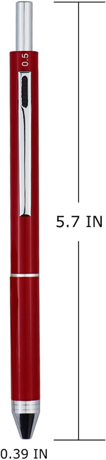 DUNBONG Ballpoint Metal D1 Refill for Multifunction Pen, Black pack of 5 pieces (Black)