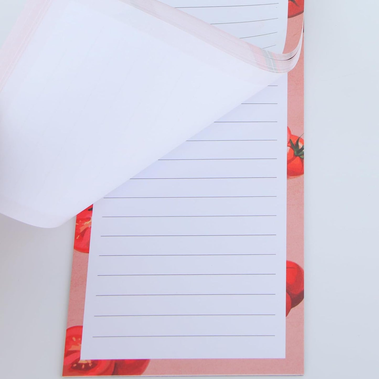 FLIPPED 4 Pack Magnetic Notepads for Refrigerator, Notepad Grocery List Large Magnet Pad for Fridge,Full Magnet Back Design Magnetic Memo Pads for Grocery List, Shopping List, to-Do List(200 Sheets)