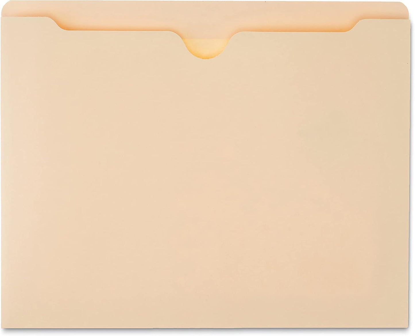 Amazon Basics Reinforced File Jackets, Letter Size, Straight-Cut Tab, 2 Inch Expansion, Manila, 50-Pack