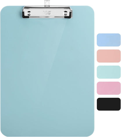 Mr. Pen- Plastic Clipboard, Letter Size, Black, Clipboard Plastic, Low-Profile Metal Clip with Retractable Hanging Hole
