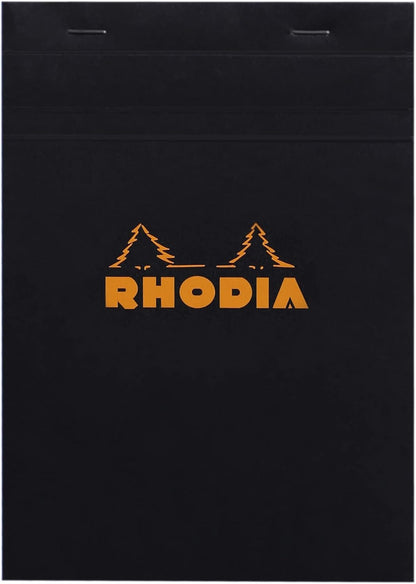 Rhodia Classic French Paper Pads Graph 6 in. x 8 1/4 in. Black (162009C)