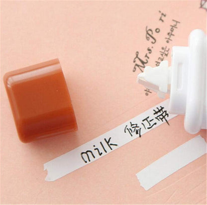 4PCS Cute Milk Bottle Style Correction Tape Office School Supplies (Random Color)