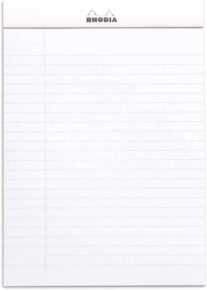 Rhodia 80 Sheet Graph Notepads, 4 by 6", Black