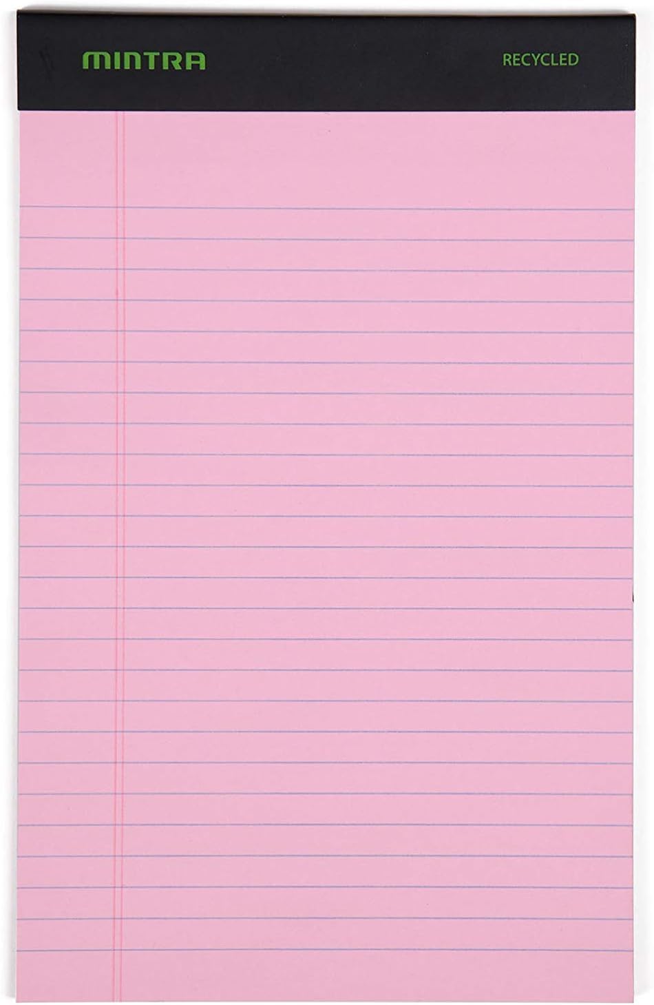 Mintra Office Colorful Legal Pads - Includes 2 Blue, 2 Pink, and, 2 Green Writing Pads, Micro Perforated Lined Sheets, Ideal for Professional & Personal Use, 5"x8" Narrow Ruled, 6 pack Basic Pastel