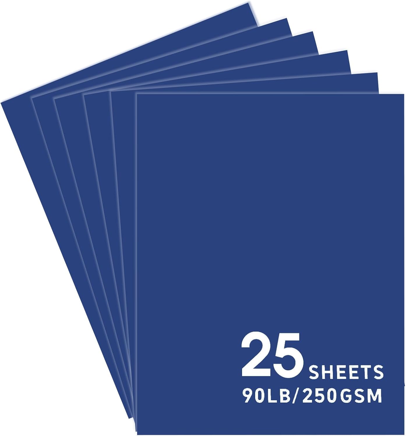 25Sheets Black Cardstock Paper, 8.5 x 11 Card stock for Cricut…
