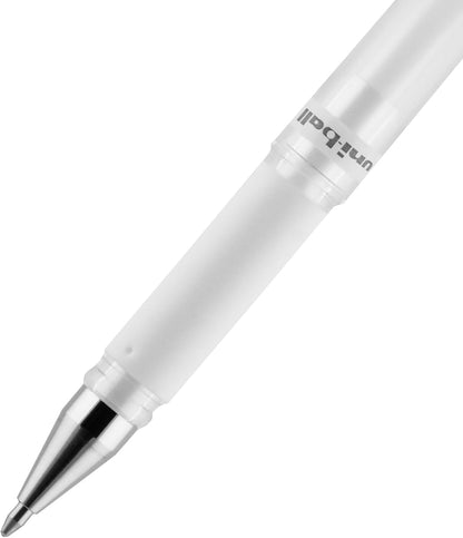 uniball Signo Gel Impact Pens, Bold Point (1.0mm), Metallic Pink Ink, 6 Pens