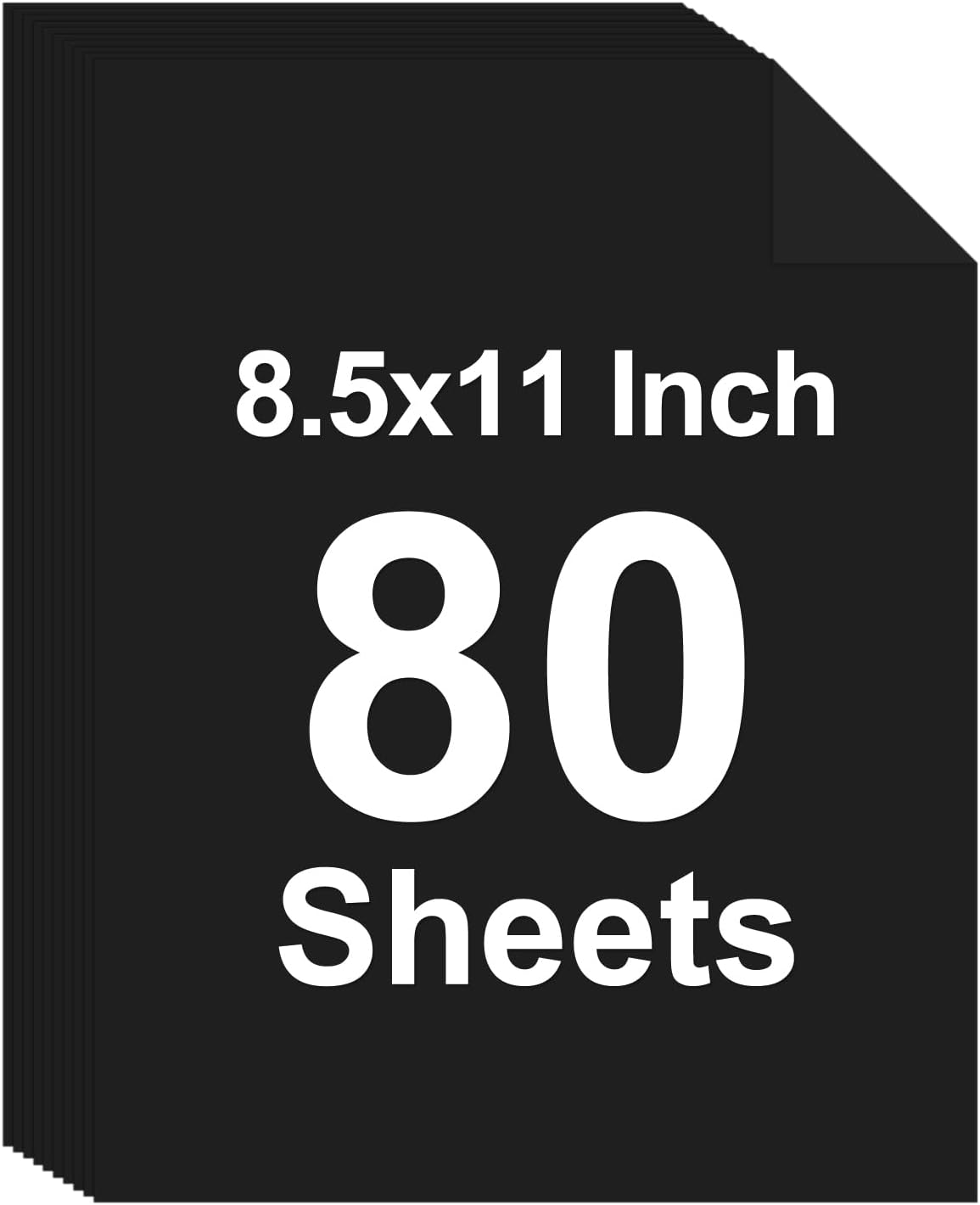 40 Sheets Colored Cardstock, 8.5 x 11 Construction Paper, Black Card Stock Paper, Cardstock Printer Paper for Halloween,Mothers Day, Christmas, Wedding Invitations, DIY Cards, Photo, Art and Crafts