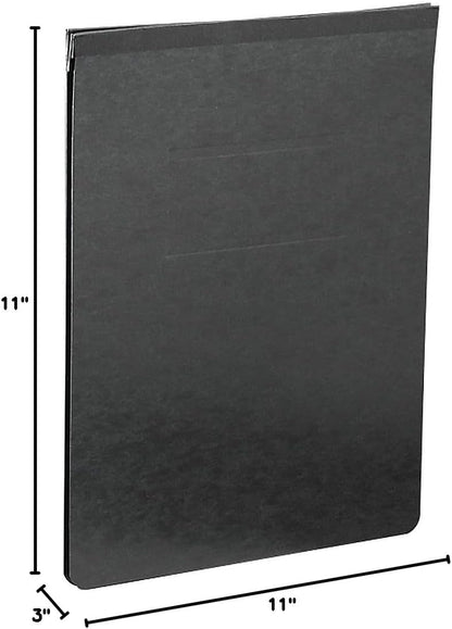 Smead PressGuard Report Cover, Metal Prong with Compressor, Top Fastener, 350 Sheets/3" Capacity, 11 x 17, Black (81178)