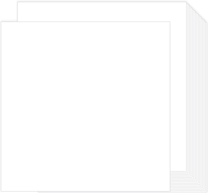White Cardstock 12x12-24 Sheets Cardstock Paper, Goefun 80lb White Card Stock Paper for Card Making, Cricut, Crafting, Scrapbook, Photo Albums
