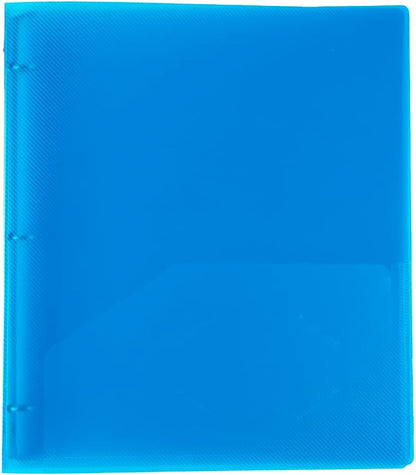 JAM PAPER Plastic 0.75 inch Binder - Clear 3 Ring Binder - Sold Individually