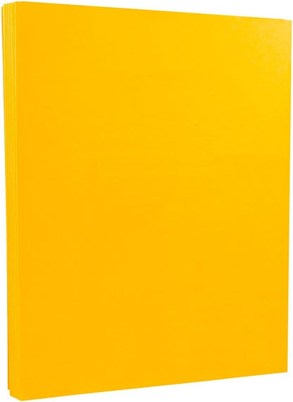 JAM PAPER Vellum Bristol 65lb Cardstock - 8.5 x 11 Coverstock - 147 gsm - Cream - 50 Sheets/Pack