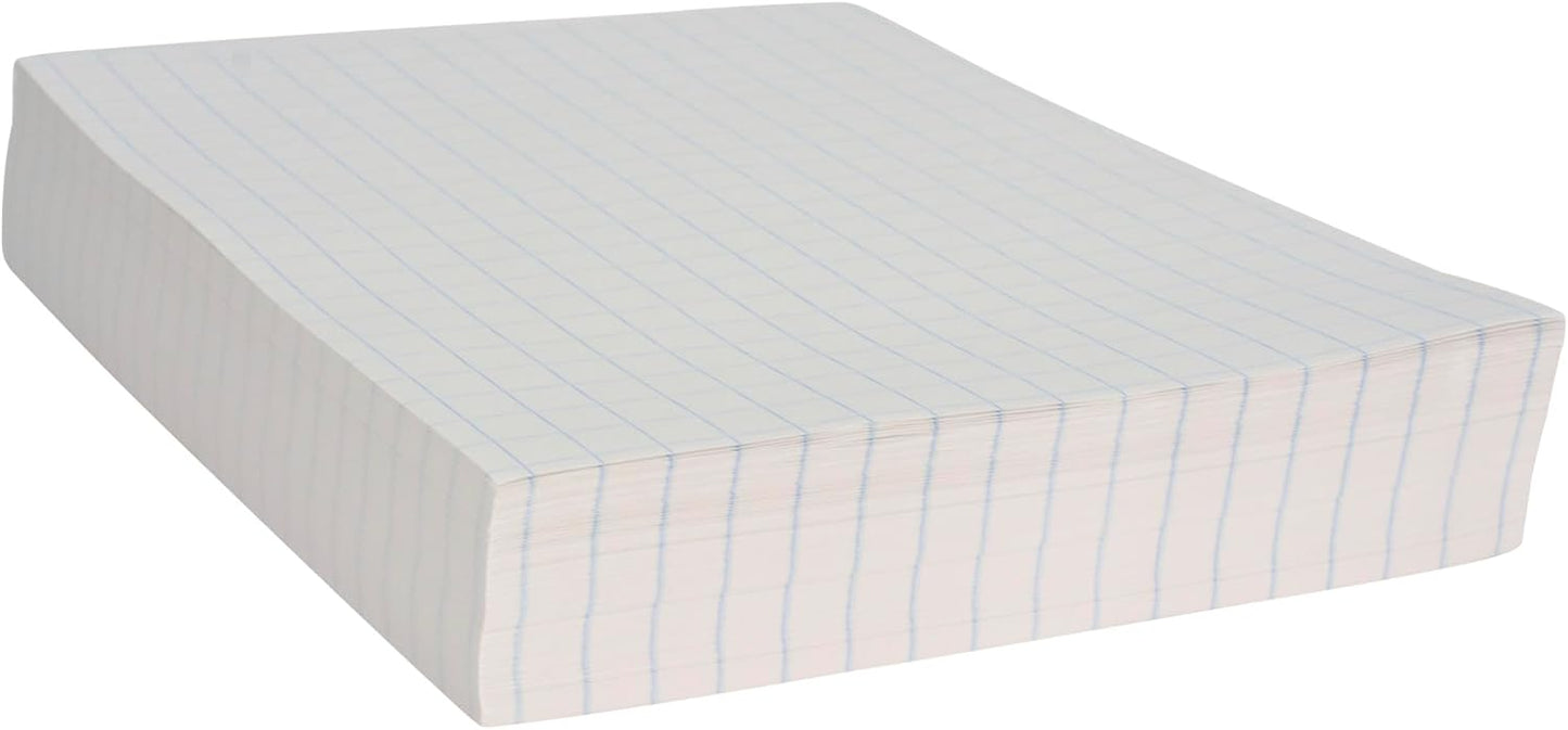 School Smart Double Sided Graph Paper, 8-1/2 x 11 Inches, 1/2 Inch Rule, White, Pack of 500 - 085279