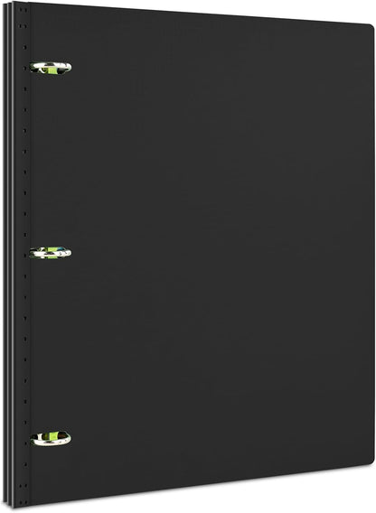 INFUN Telescoping 3 Ring Binder - 4PCS, Portable Plastic 3 Ring Binder with Telescoping Spine, Binders with Foldable Front Cover Holds 8.5"x11" Paper for School, Office, Homes