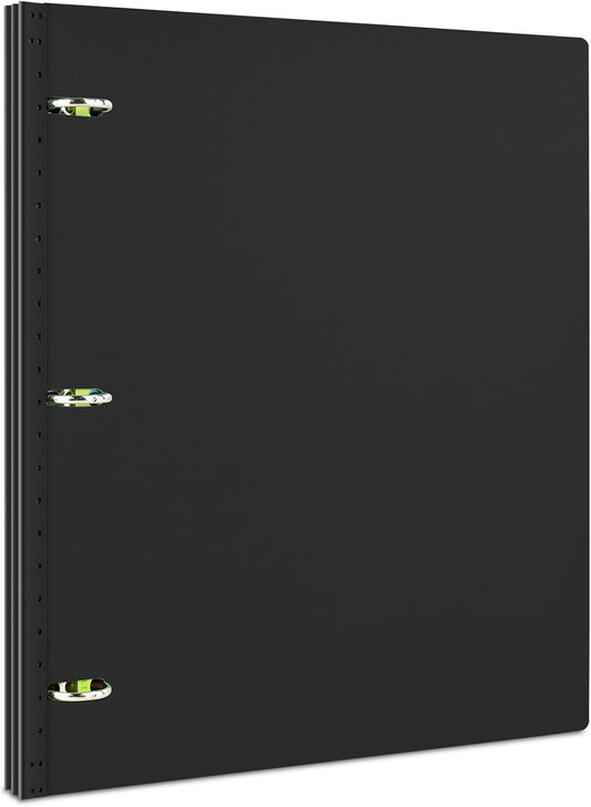 INFUN Telescoping 3 Ring Binder - 4PCS, Portable Plastic 3 Ring Binder with Telescoping Spine, Binders with Foldable Front Cover Holds 8.5"x11" Paper for School, Office, Homes