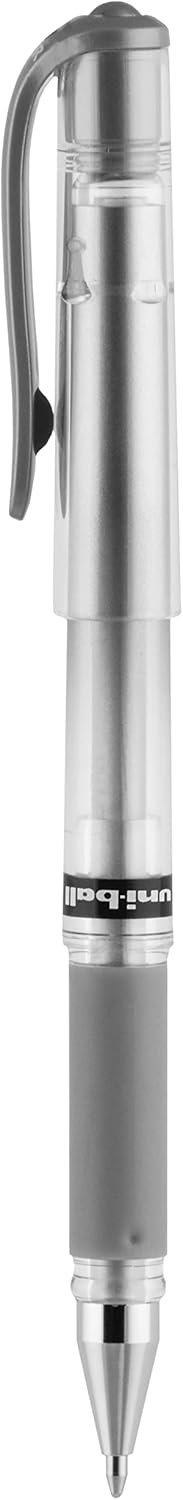 uniball Signo Gel Impact Pens, Bold Point (1.0mm), Metallic Pink Ink, 6 Pens