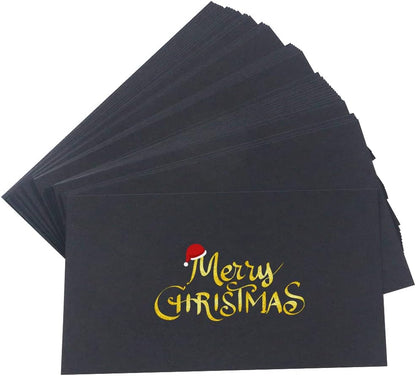 Bercoor 200 Pieces Blank 3 x 5 Inch Index Cards, Heavy Note Cards Study Cards for Office, School Learning, Black