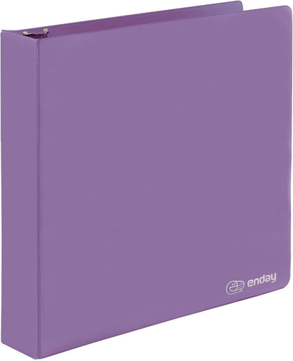 3 Inch Binder 3 Ring Binders Green, Slant D-Ring 3” Clear View Cover with 2 Inside Pockets, Heavy Duty Colored School Supplies Office and Home Binders – By Enday