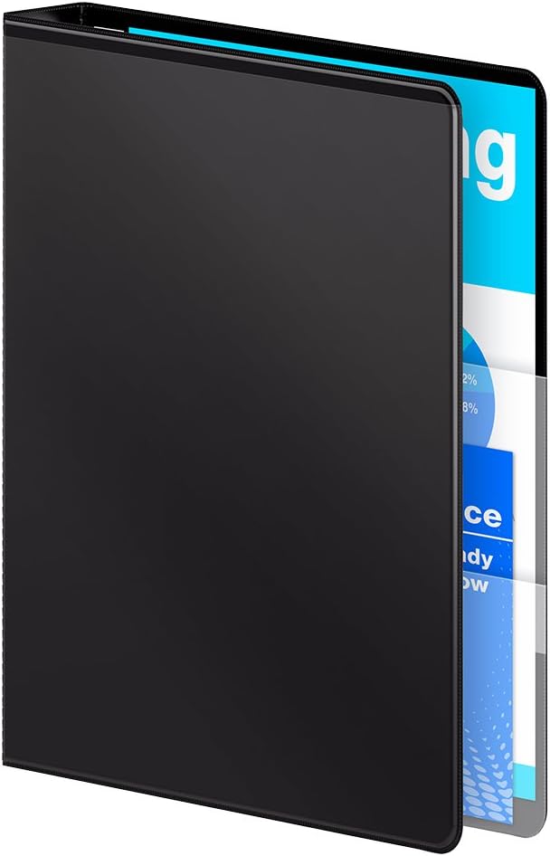 Wilson Jones 3 Ring Binder 4 Inch, Ultra Duty D-Ring View Binder with Extra Durable Hinge, Customizable, Black (W86641)
