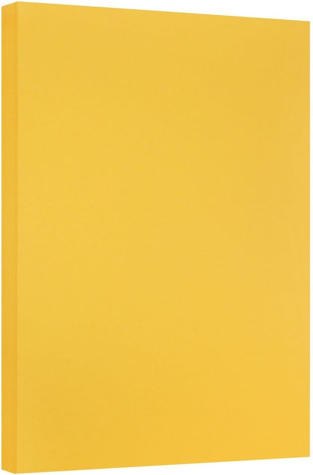 JAM PAPER Vellum Bristol 65lb Cardstock - 8.5 x 11 Coverstock - 147 gsm - Cream - 50 Sheets/Pack