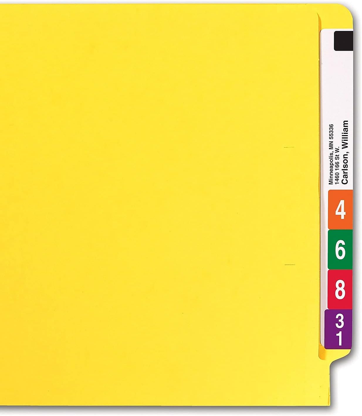 Smead End Tab File Folder, Shelf-Master Reinforced Straight-Cut Tab, Letter Size, Green, 100 per Box (25110)