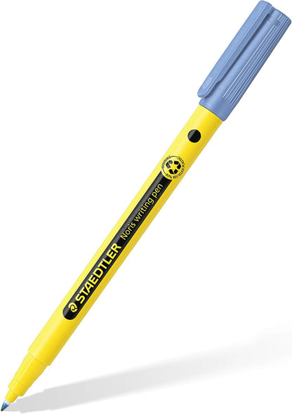 STAEDTLER 307 Noris Writing Pen - Handwriting Pens - 0.6mm Line Width - Ideal for School, Work, Office, etc (Blue)