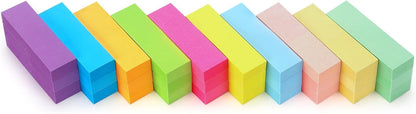 Eastern Wolf 30 Pads 0.5x1.8 Sticky Notes Flags Tabs Page Markers 6 Bright Color Sticky Index Tabs Page Flags 80 Sheet/Pad